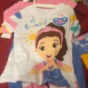 NWT Sz 3t ms Rachel 4 pc cotton Pantset